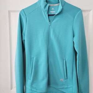 Adidas Turquoise Ribbed Jacket